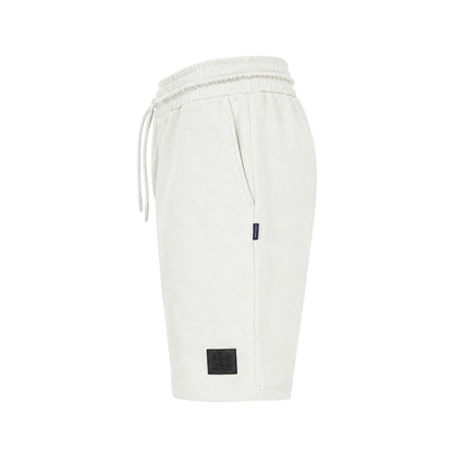 Beige - Side - Aquascutum Mens Fleece Shorts