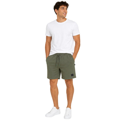 Military Green - Lifestyle - Aquascutum Mens Fleece Shorts