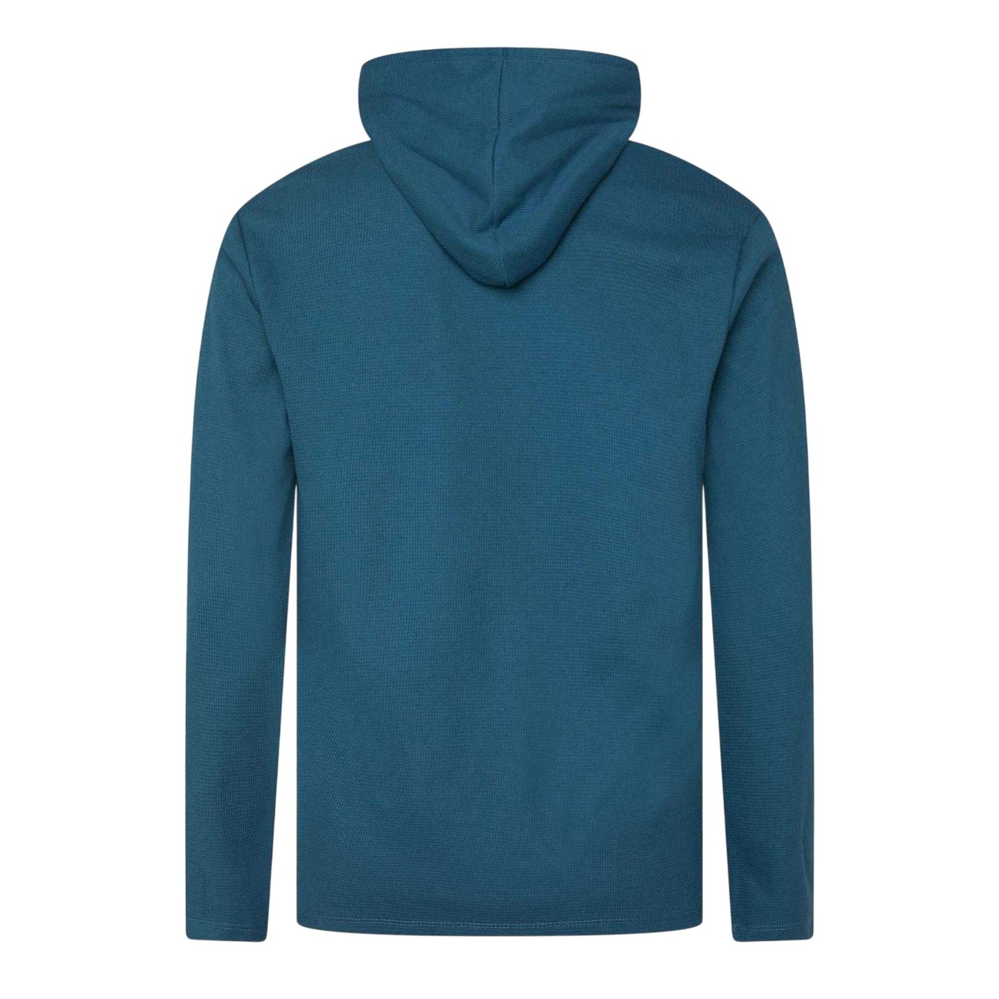 Blue - Back - Boss Mens Hooded Long-Sleeved Pyjama Top