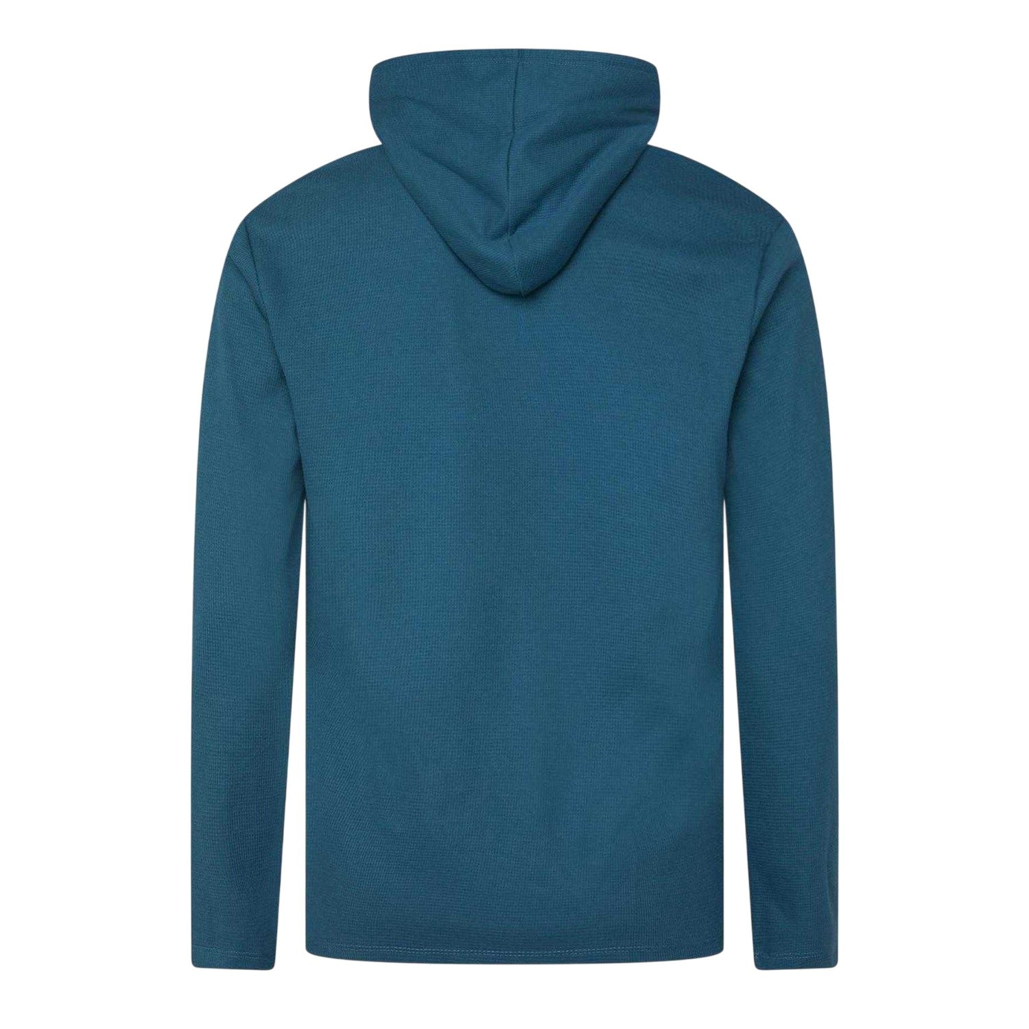 Blue - Back - Boss Mens Hooded Long-Sleeved Pyjama Top