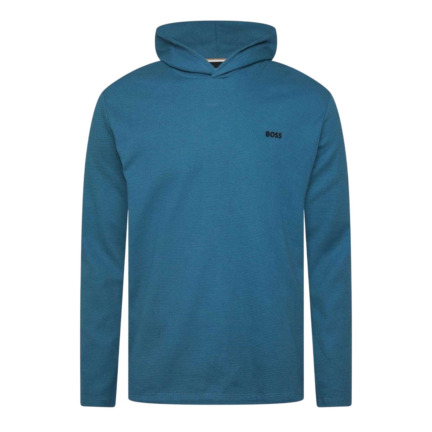 Blue - Front - Boss Mens Hooded Long-Sleeved Pyjama Top