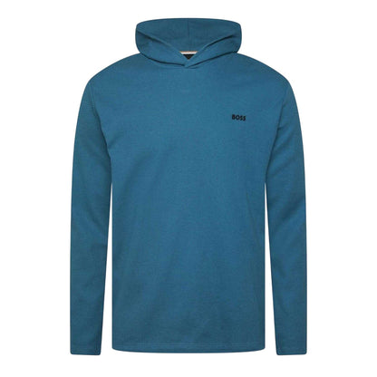 Blue - Front - Boss Mens Hooded Long-Sleeved Pyjama Top