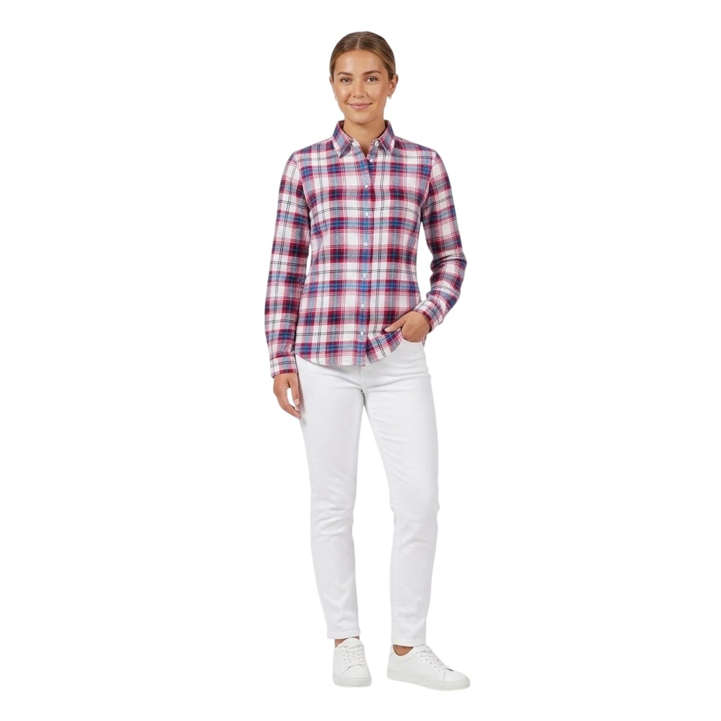 Red - Lifestyle - Musto Womens-Ladies Portland Shirt