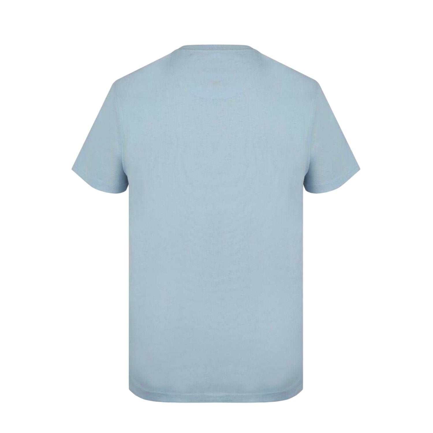 Baby Blue - Back - Firetrap Mens Logo Cotton T-Shirt