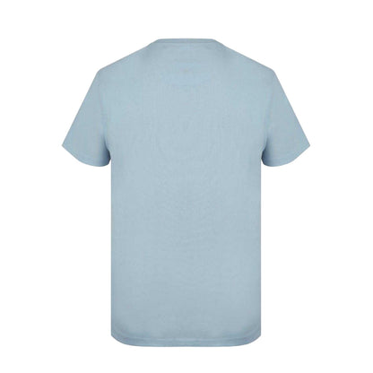 Baby Blue - Back - Firetrap Mens Logo Cotton T-Shirt