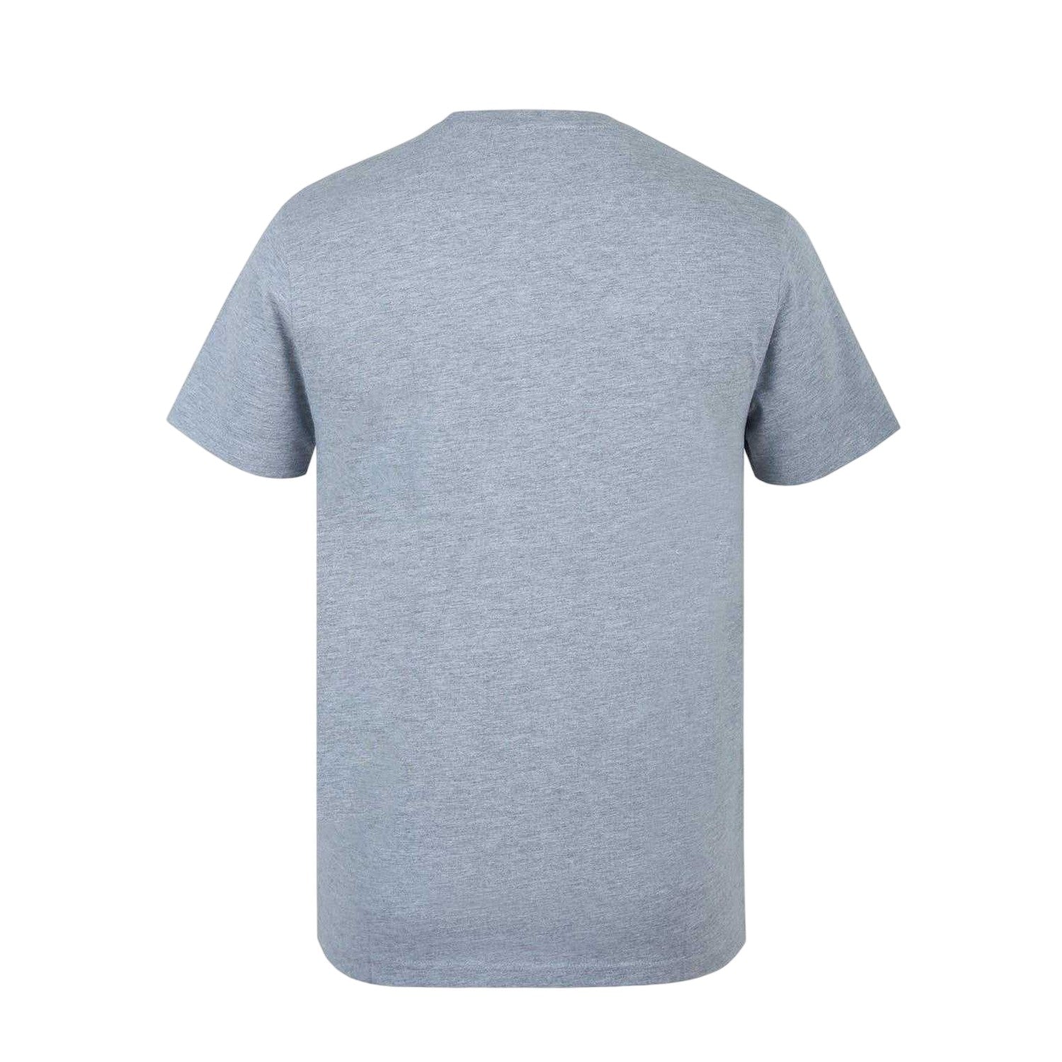 Grey Marl Marl - Back - Firetrap Mens Logo Cotton T-Shirt