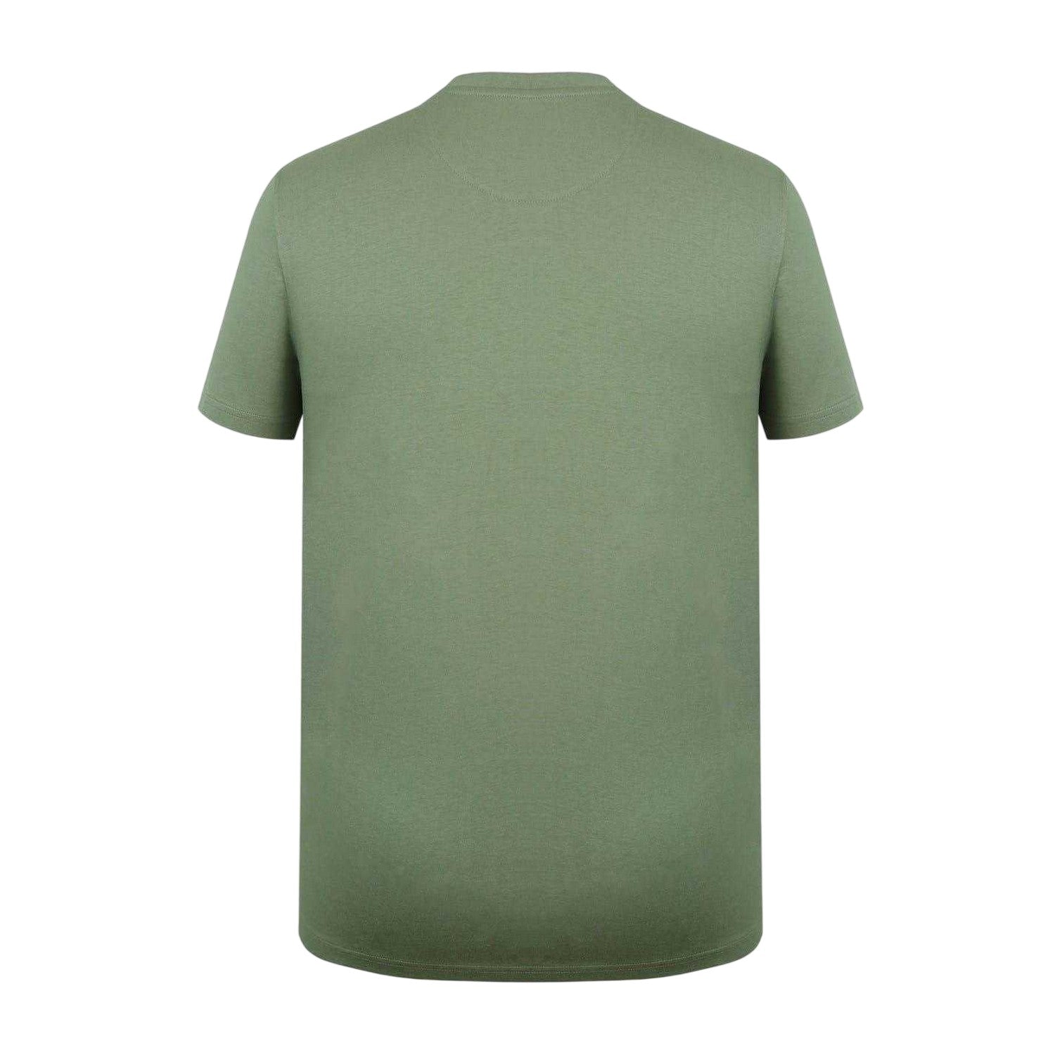 Khaki Green - Back - Firetrap Mens Logo Cotton T-Shirt