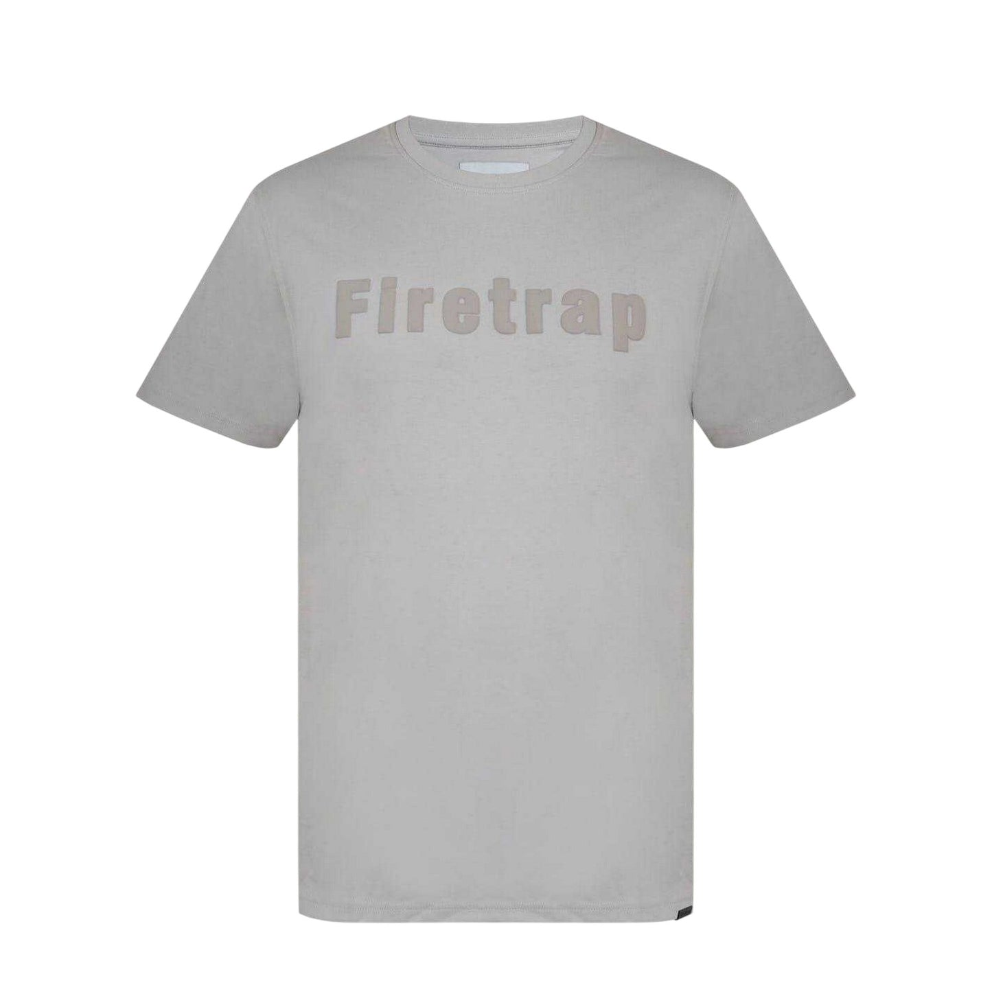 White Stone - Front - Firetrap Mens Logo Cotton T-Shirt