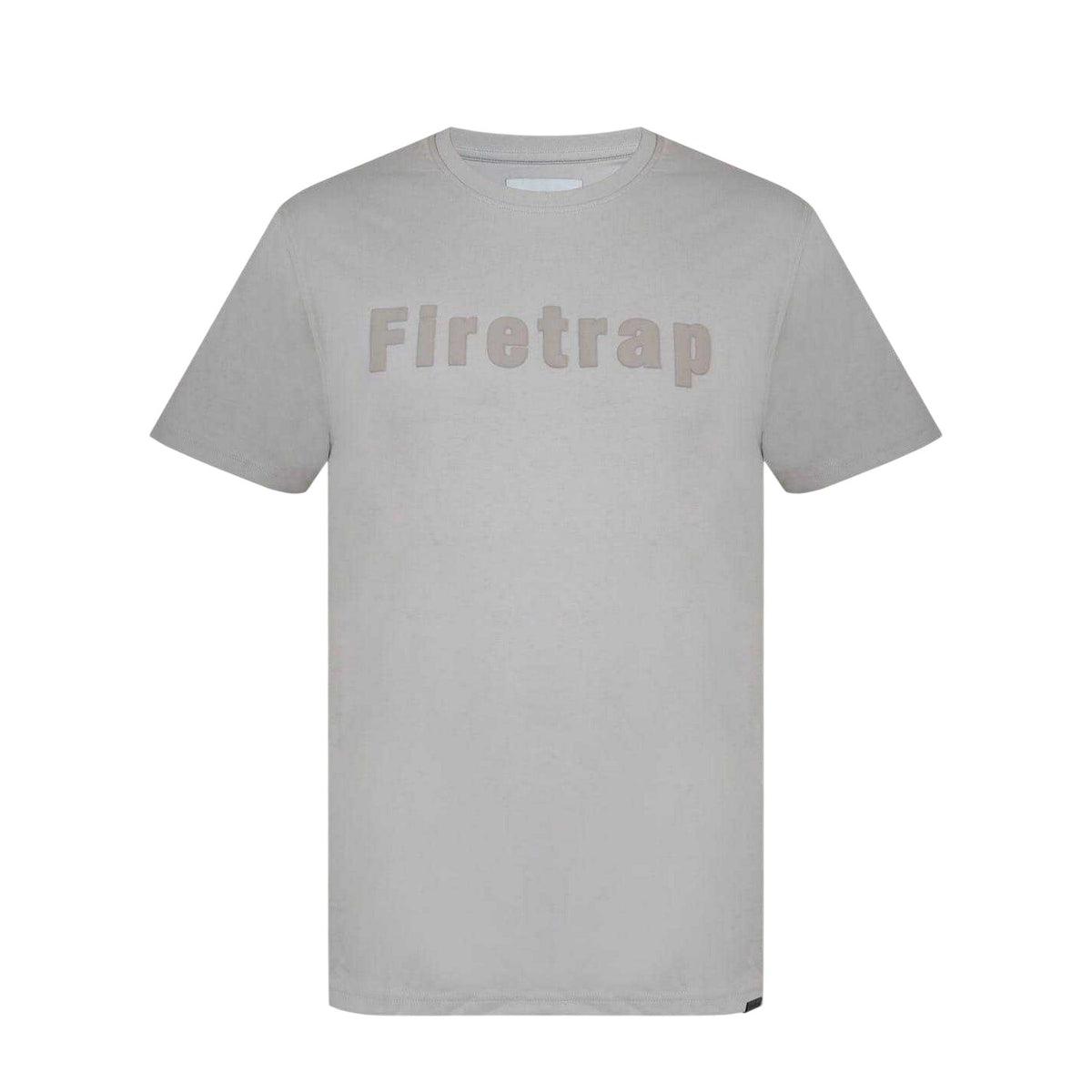 White Stone - Front - Firetrap Mens Logo Cotton T-Shirt