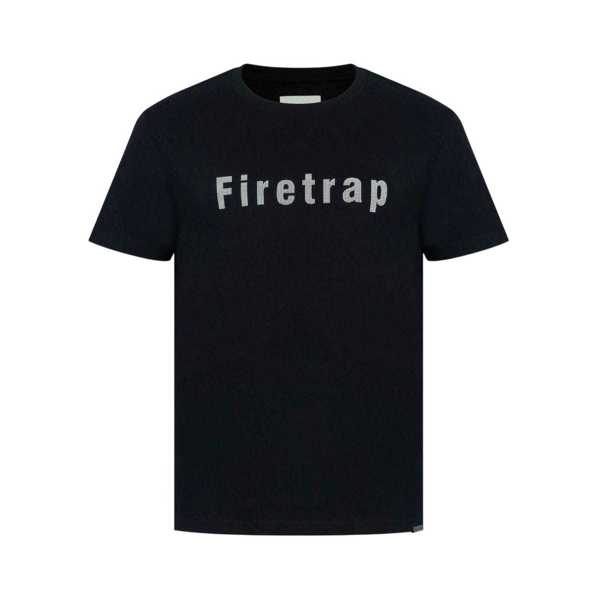 Black - Front - Firetrap Mens Logo Cotton T-Shirt