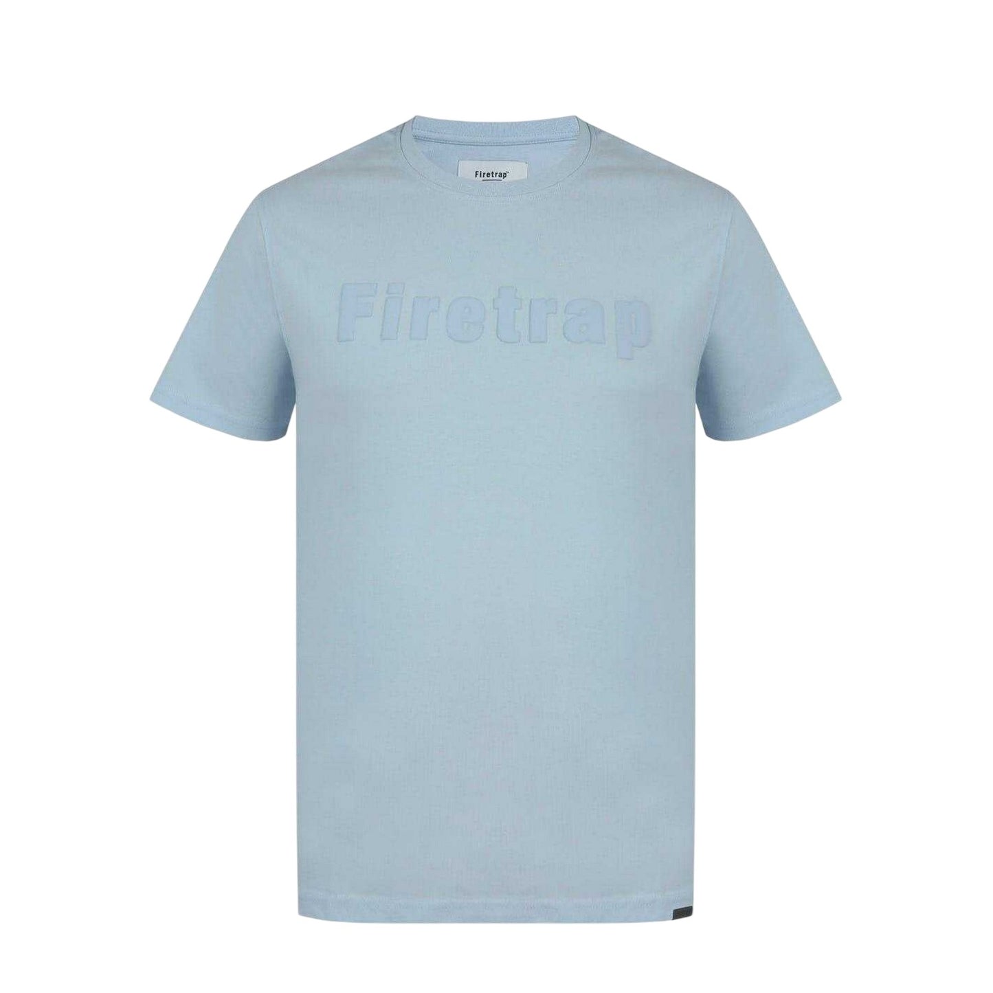 Baby Blue - Front - Firetrap Mens Logo Cotton T-Shirt