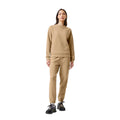 Beige - Side - Lacoste Womens-Ladies Pique Crew Neck Sweatshirt