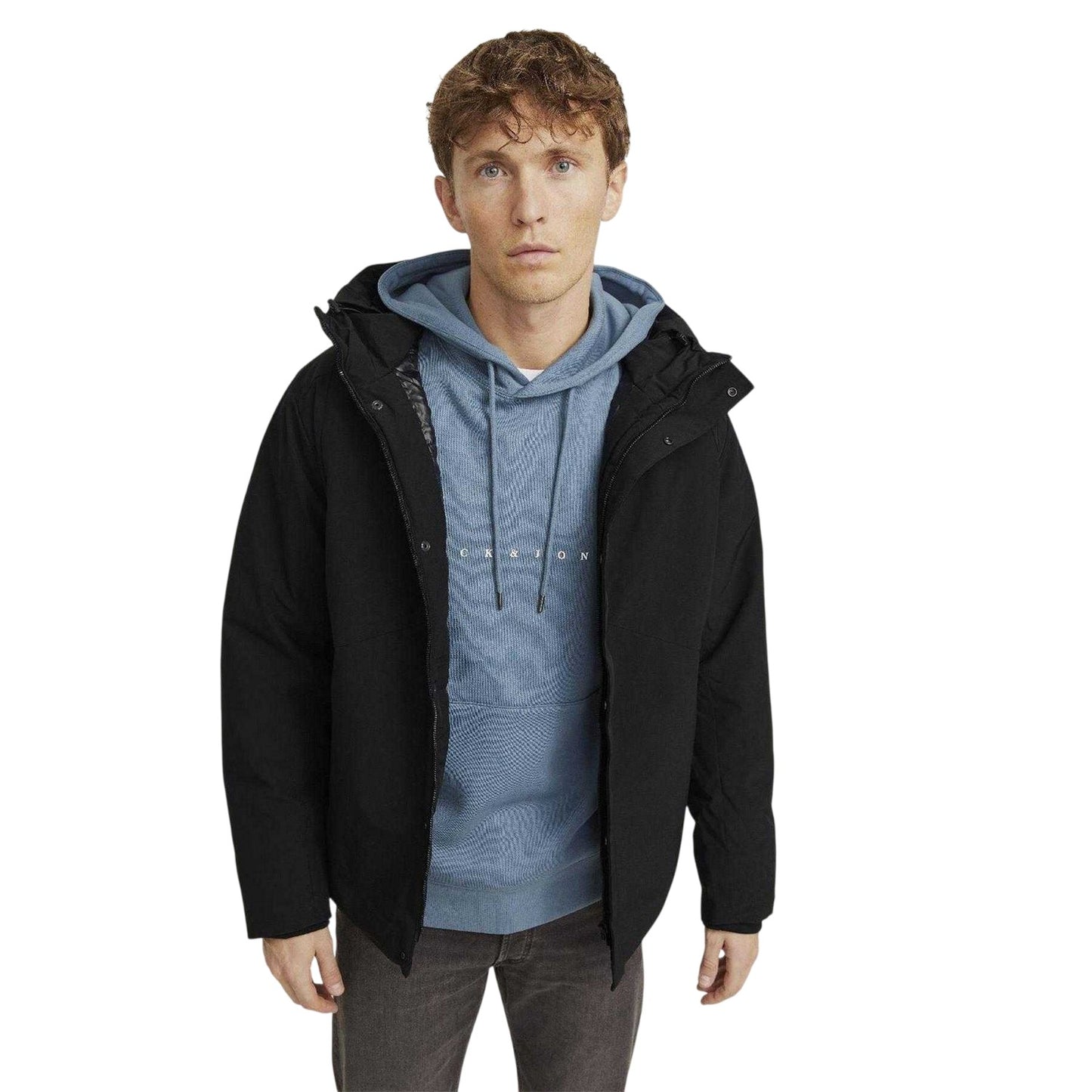 Black - Side - Jack And Jones Mens Keen Jacket