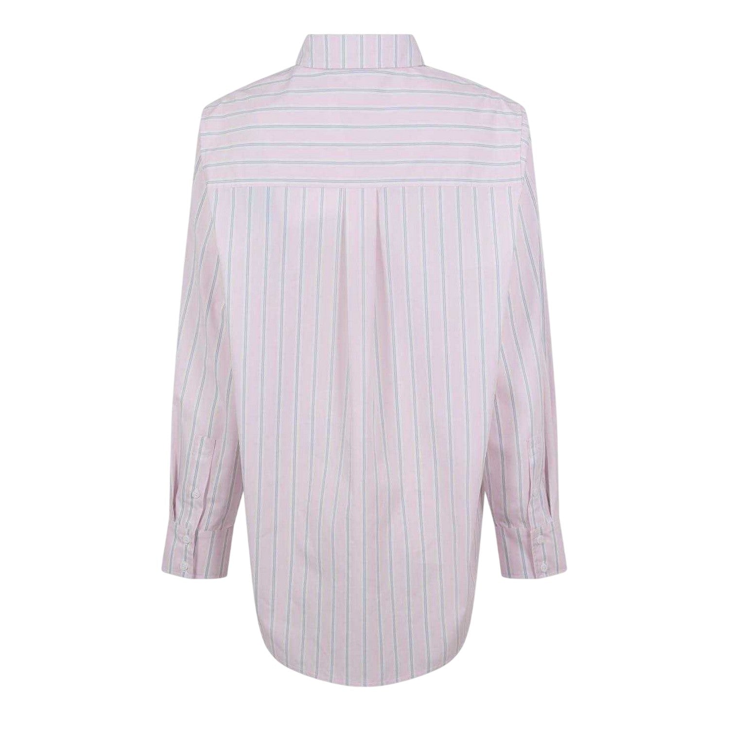 Pink - Back - Jack Wills Womens-Ladies Stripe Poplin Regular Long-Sleeved Shirt
