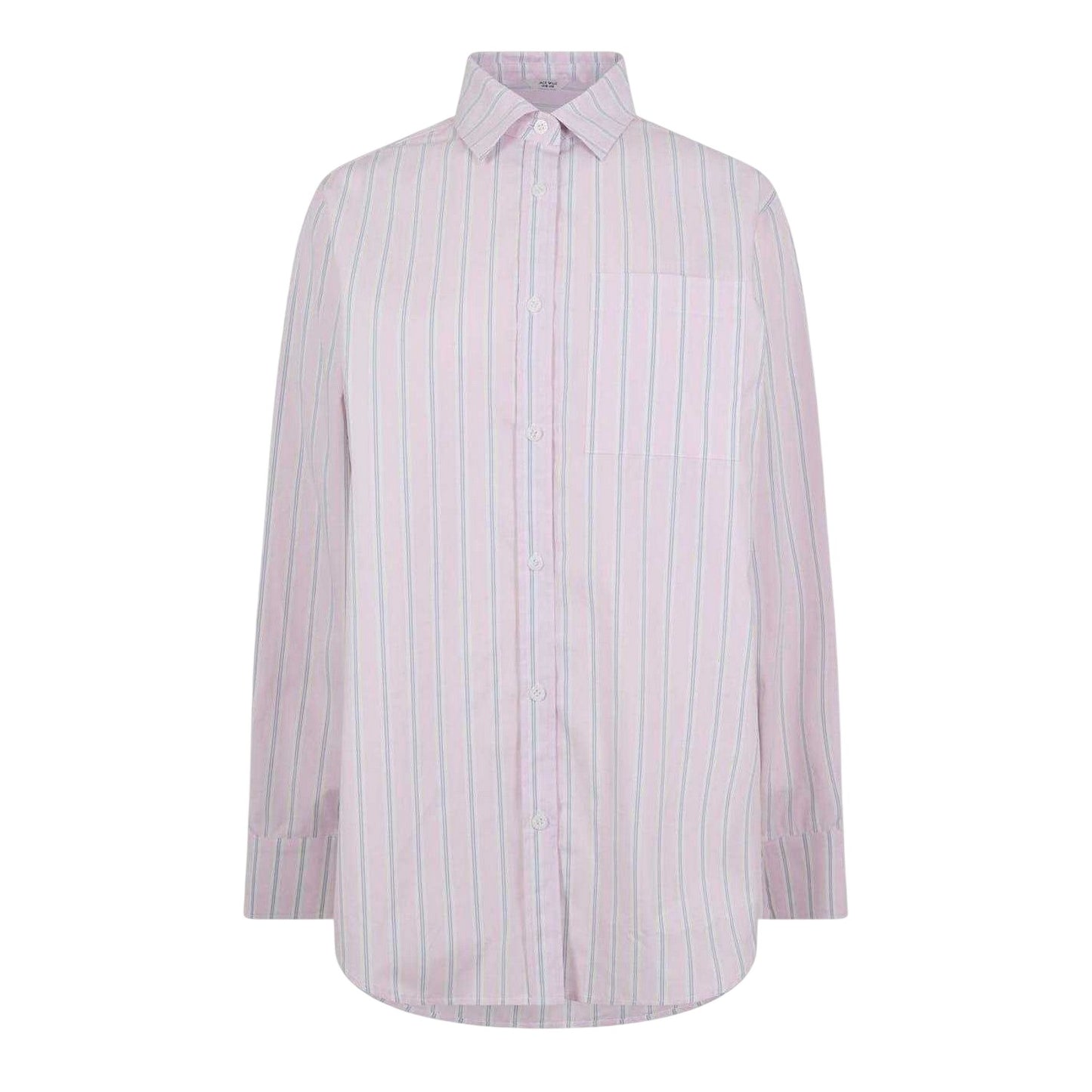 Pink - Front - Jack Wills Womens-Ladies Stripe Poplin Regular Long-Sleeved Shirt