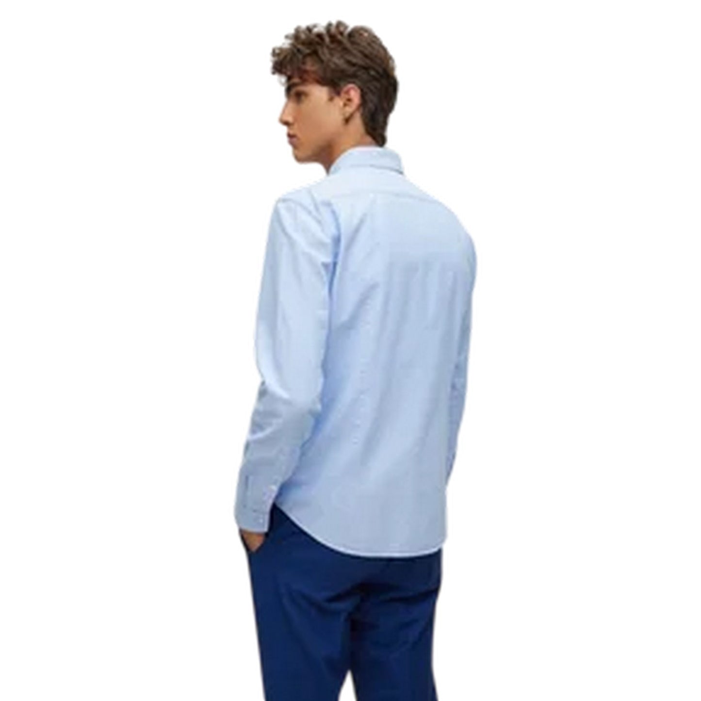 Blue - Back - Hugo Boss Mens Shirt