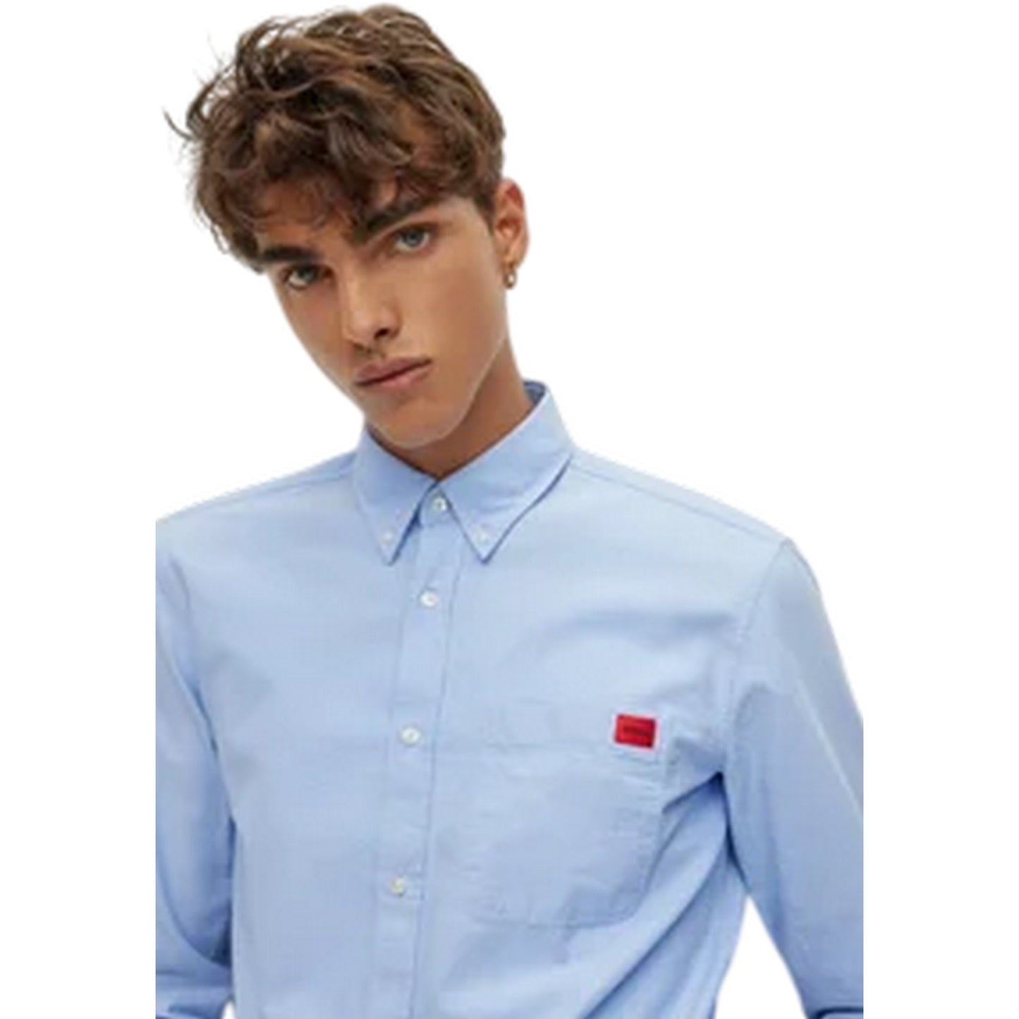 Blue - Side - Hugo Boss Mens Shirt