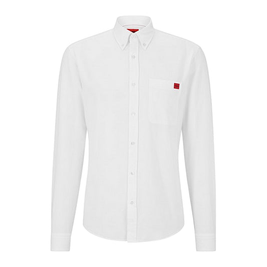 White - Front - Hugo Boss Mens Shirt