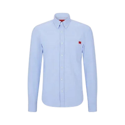 Blue - Front - Hugo Boss Mens Shirt