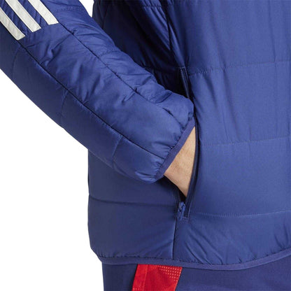Indigo - Lifestyle - Adidas Mens Olympique Lyonnais Full Zip Snug Fit Jacket