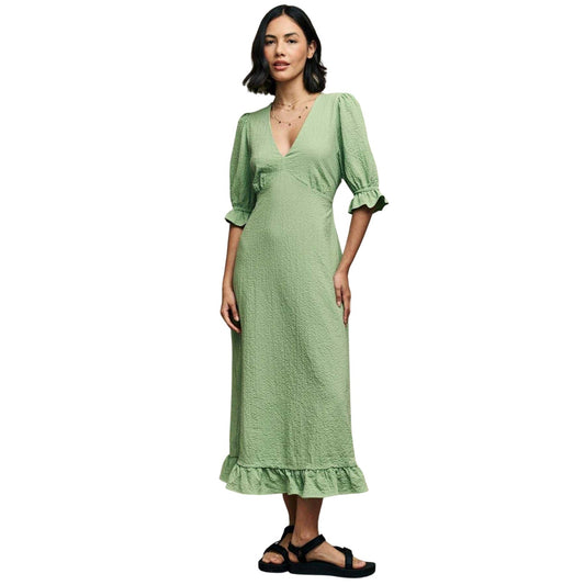 Sage - Front - Nobody´s Child Womens-Ladies Delilah Puff Sleeve Midi Dress