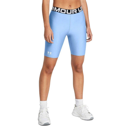 Blue - Side - Under Armour Womens-Ladies Armour Fitted Compression Shorts