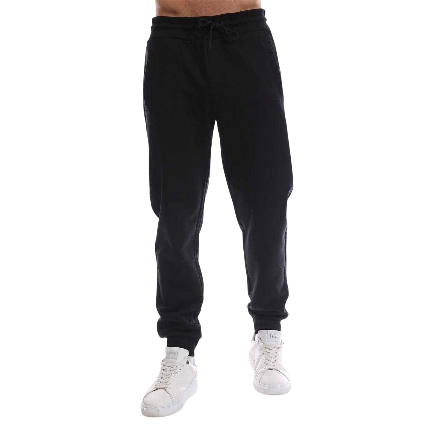 Nero - Front - Emporio Armani EA7 Mens Tapered Slim Joggers