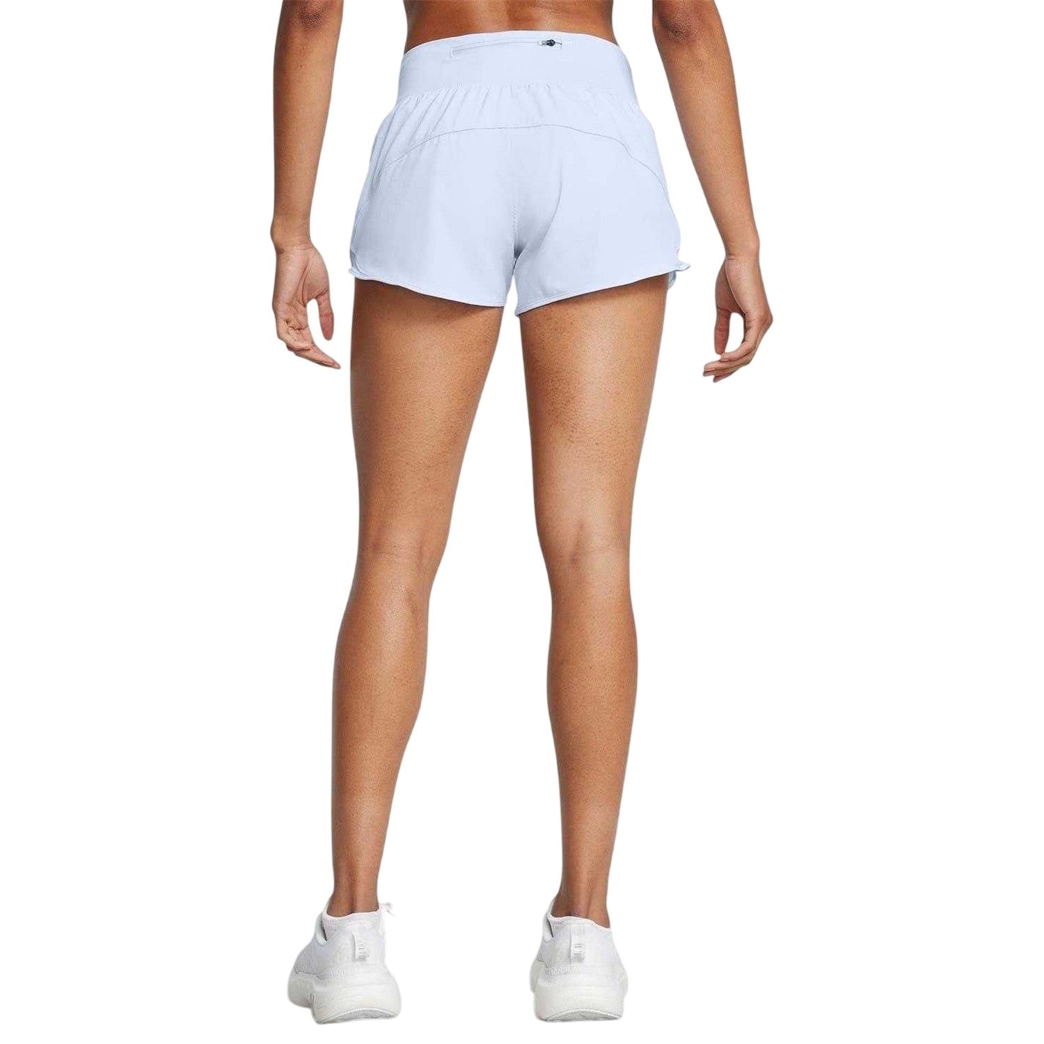 Blue - Back - Under Armour Womens-Ladies Launch Pro Running Shorts