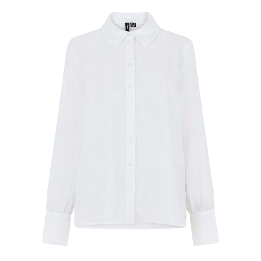Snow White - Front - Vero Moda Womens-Ladies Harper Regular Shirt