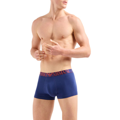 Multicoloured - Side - Emporio Armani Mens Boxer Shorts (Pack of 3)