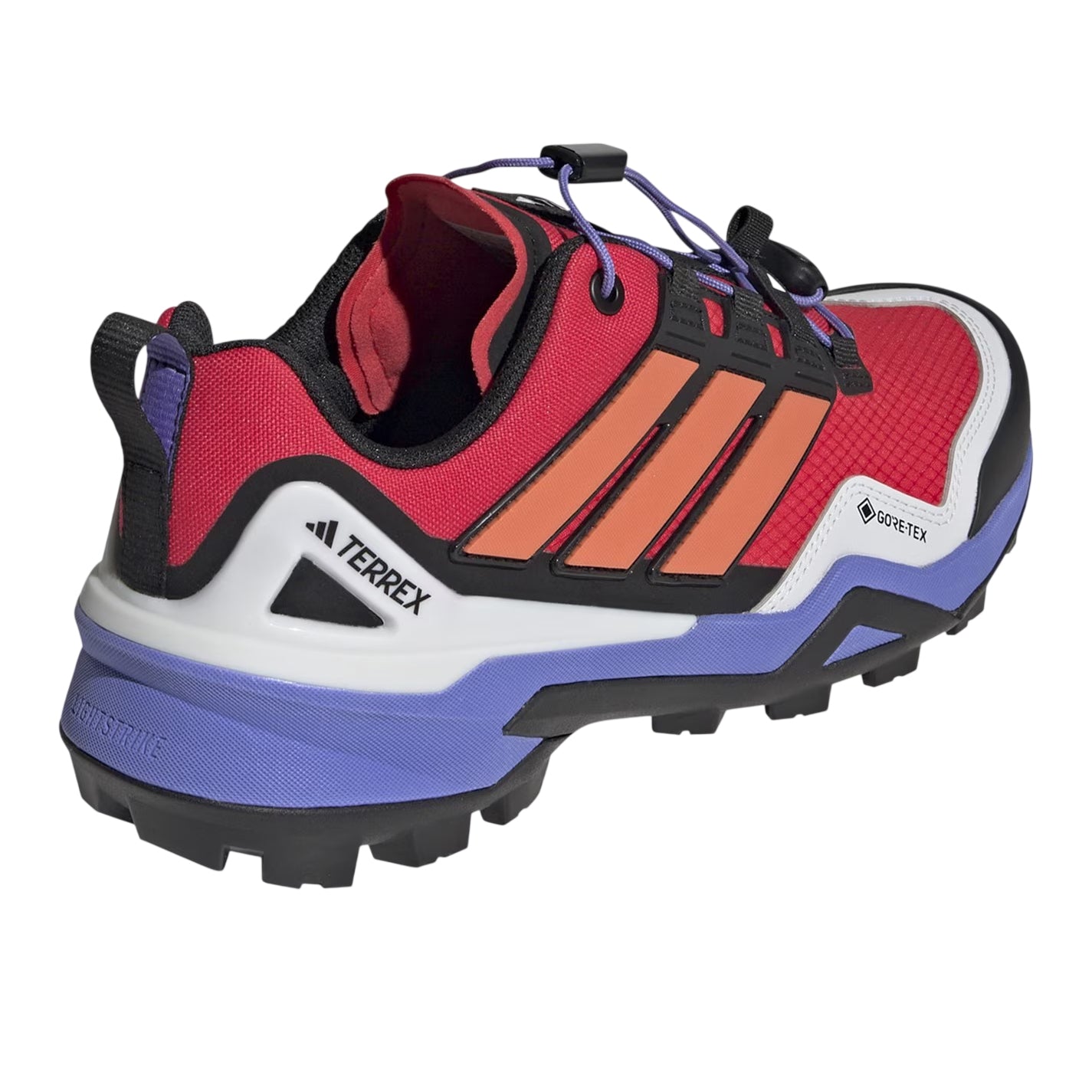 Ruby Red-Blue-Black - Back - Adidas Mens Terrex Skychaser Hiking Shoes