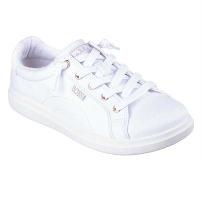 White - Lifestyle - Skechers Womens-Ladies Bobs D´vine Low Trainers