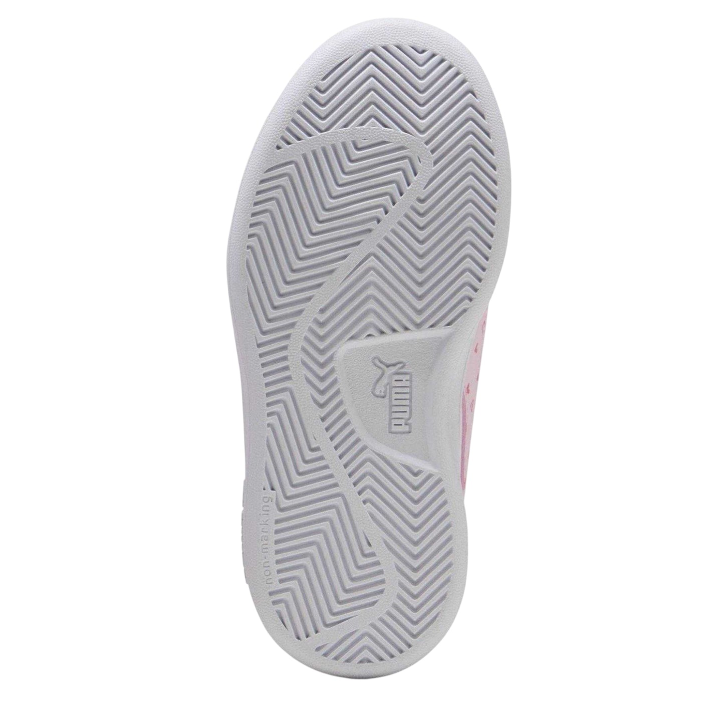 White-Pink - Back - Puma Childrens-Kids Smash 3.0 Synthetic Trainers