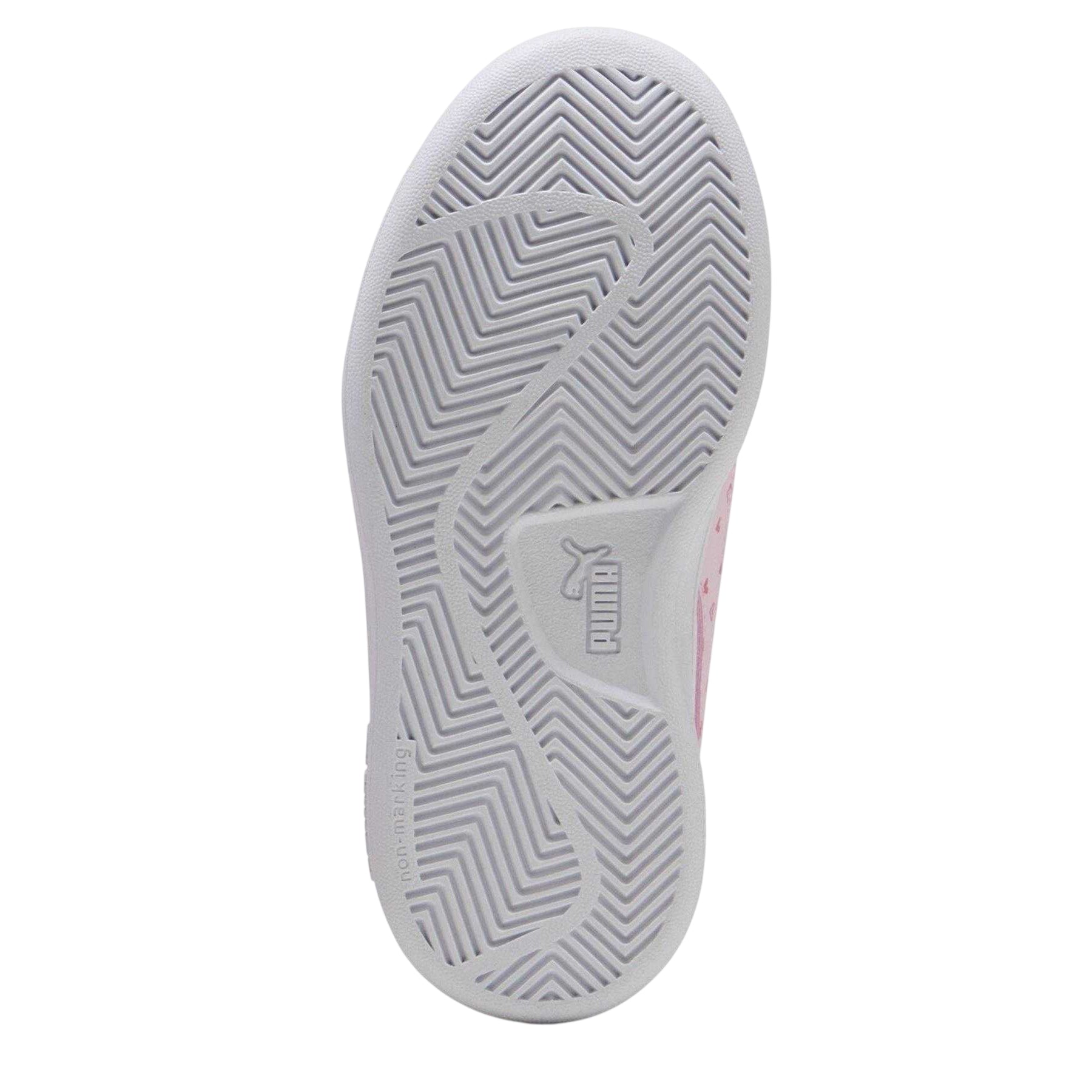 White-Pink - Back - Puma Childrens-Kids Smash 3.0 Synthetic Trainers