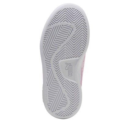 White-Pink - Back - Puma Childrens-Kids Smash 3.0 Synthetic Trainers