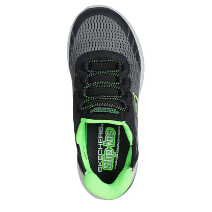 Charcoal-Black - Lifestyle - Skechers Childrens-Kids Razor Air - Hyper-Brisk Slip-In Trainers