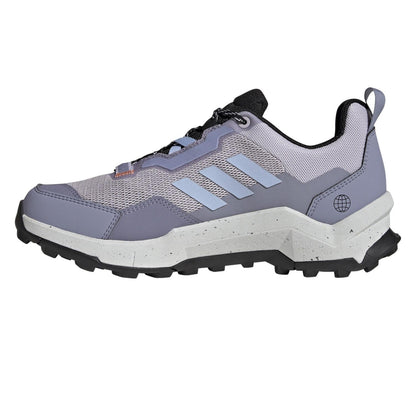 Silver - Side - Adidas Womens-Ladies Terrex AX4 Lace Up Hiking Shoes