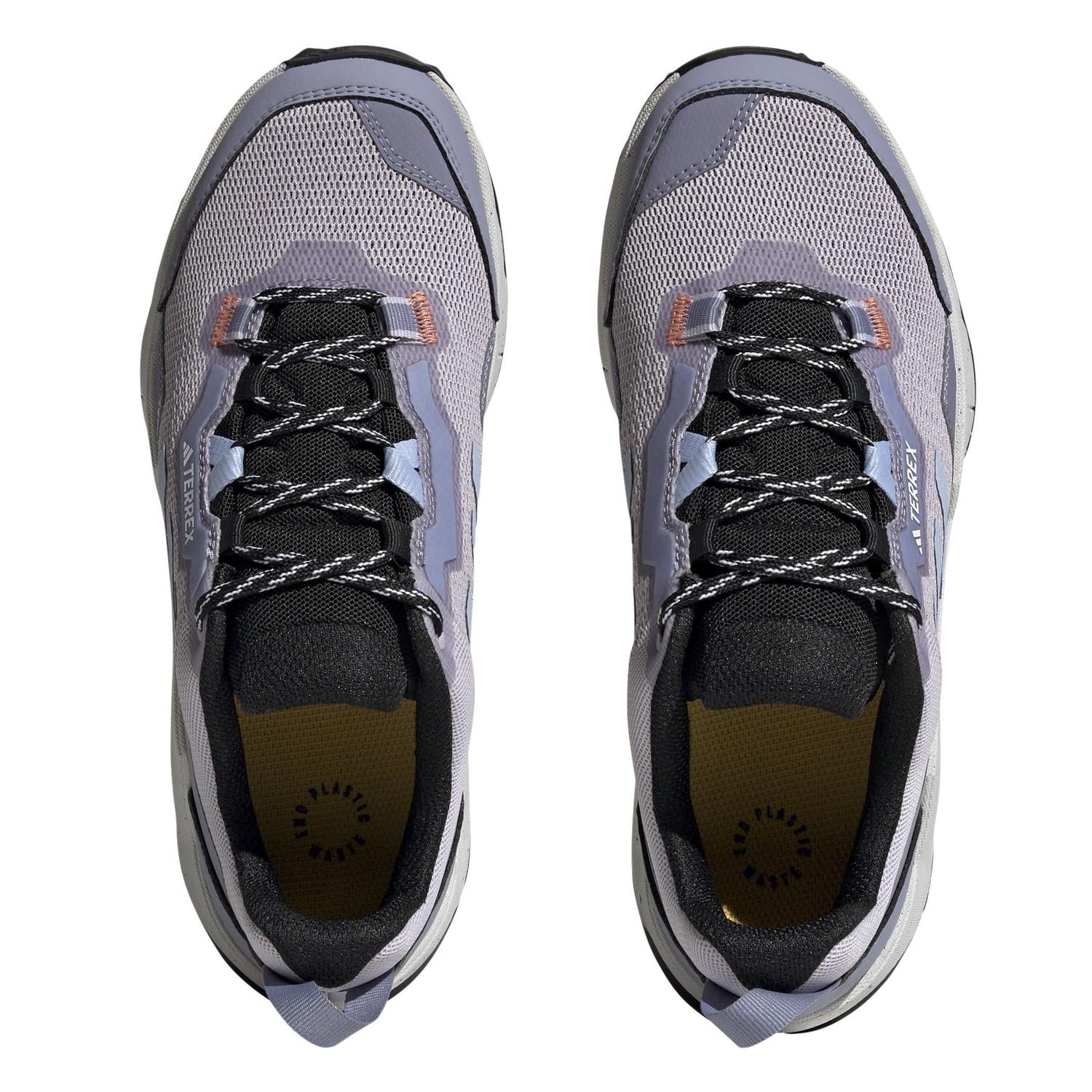 Silver - Pack Shot - Adidas Womens-Ladies Terrex AX4 Lace Up Hiking Shoes