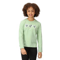 Green - Lifestyle - Regatta Childrens-Kids Wenbie III Heart Long-Sleeved T-Shirt