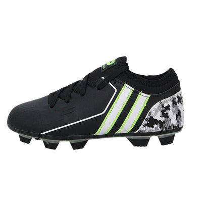 Black - Back - Patrick Childrens-Kids Camouflage Lace Up Football Boots
