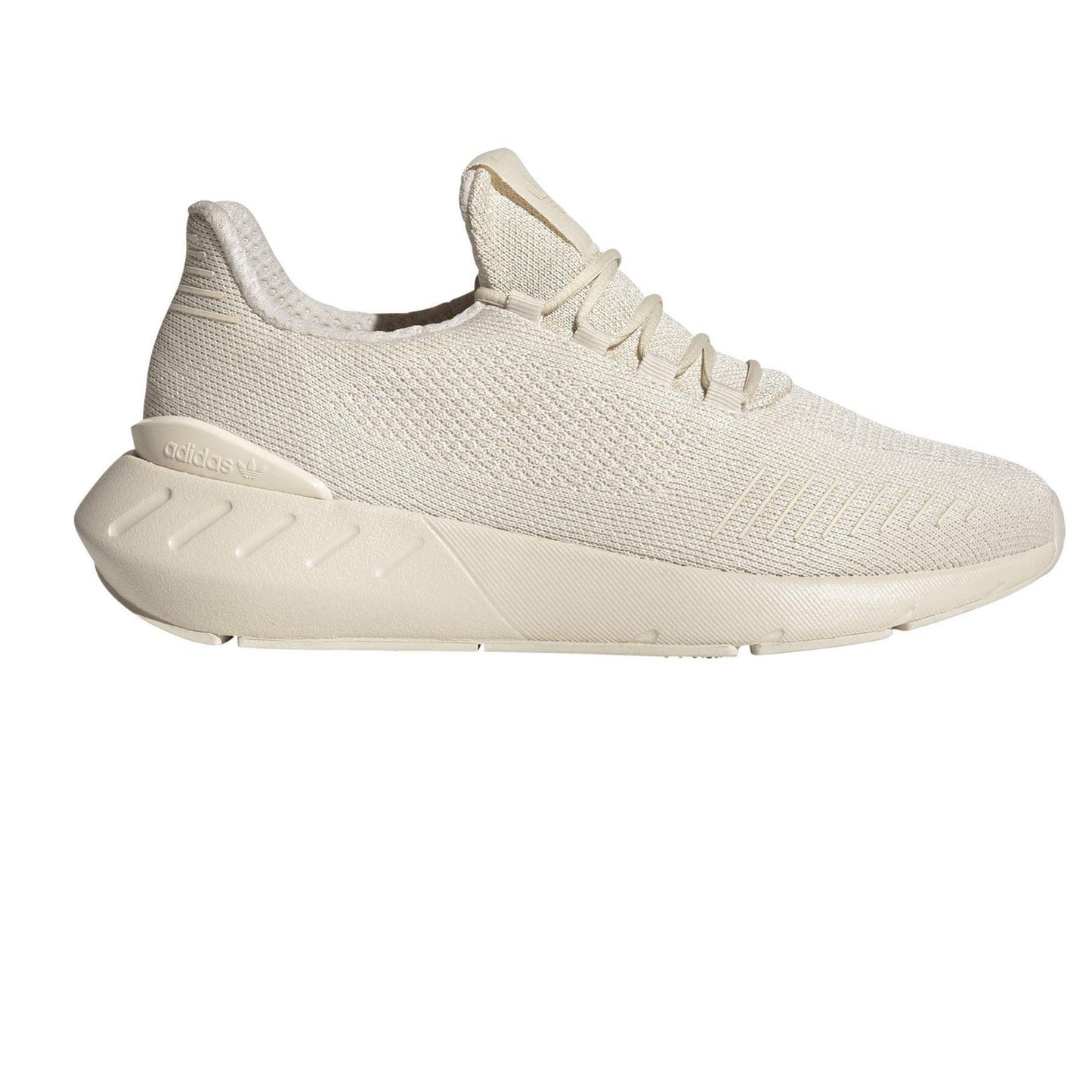 White - Front - Adidas Womens-Ladies Swift Run 22 Textured Knit Trainers