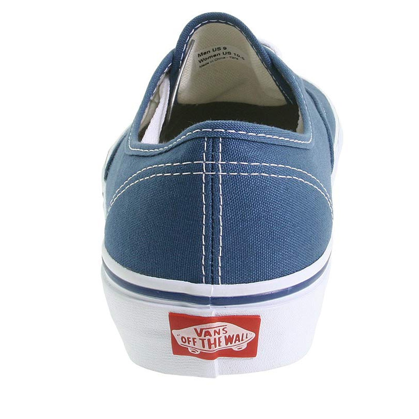 Navy - Back - Vans Mens Canvas Lace Up Flat Trainers