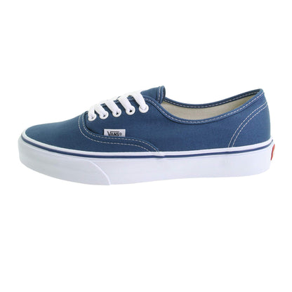 Navy - Side - Vans Mens Canvas Lace Up Flat Trainers