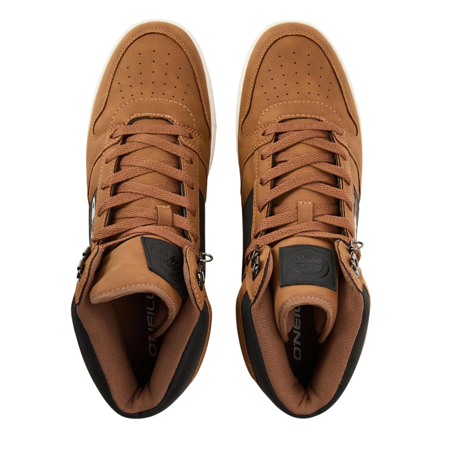Brown - Lifestyle - O'Neill Mens Antilpe Canvas High Top Trainers