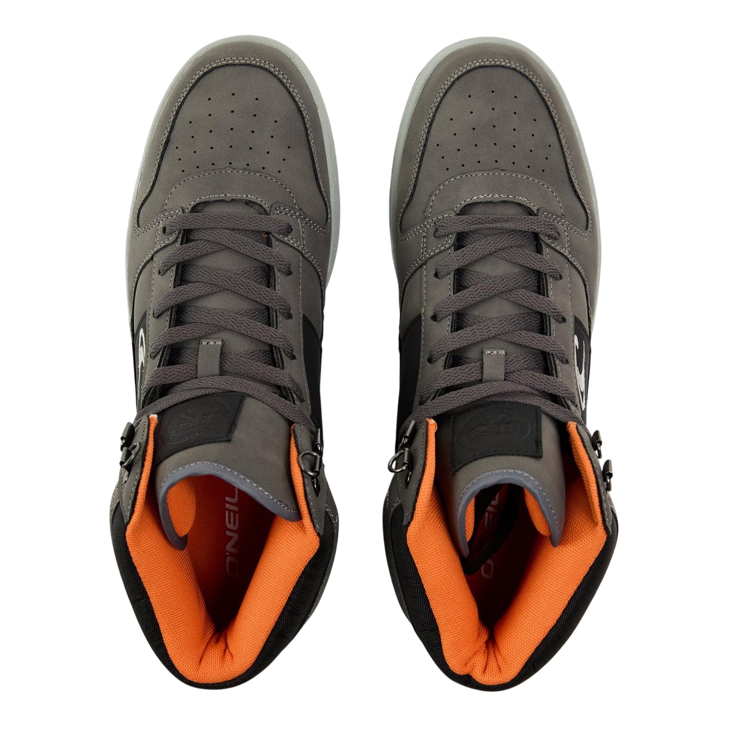 Grey - Lifestyle - O'Neill Mens Antilpe Canvas High Top Trainers