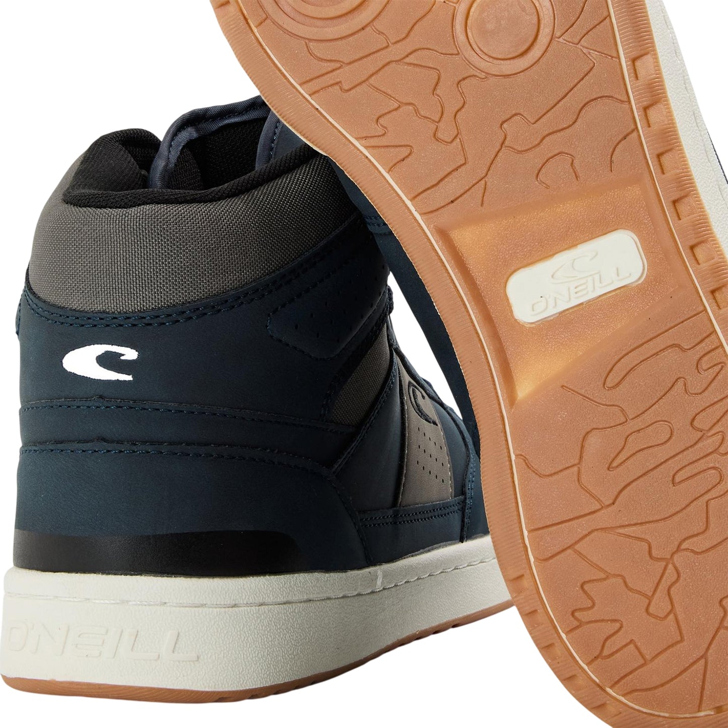 Blue - Lifestyle - O'Neill Mens Antilpe Canvas High Top Trainers