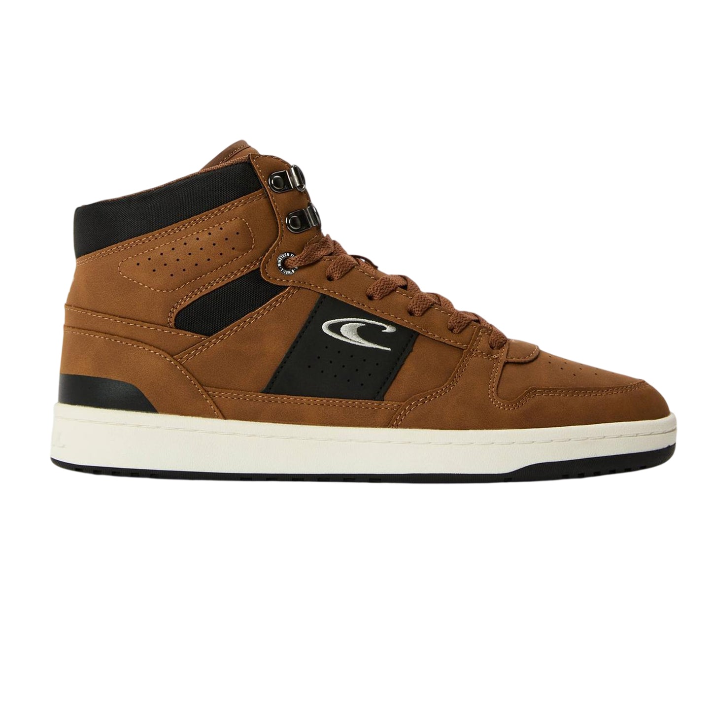 Brown - Front - O'Neill Mens Antilpe Canvas High Top Trainers