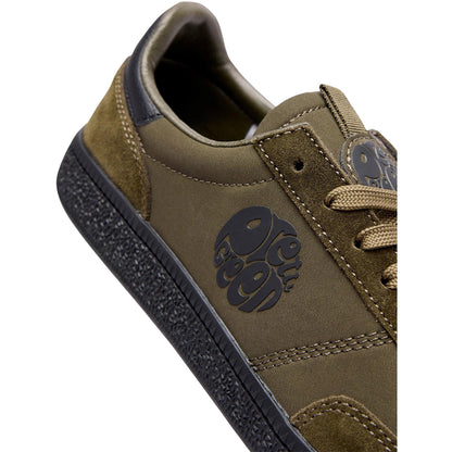 Khaki Green - Lifestyle - Pretty Green Mens Ramblas G25 Leather Trainers