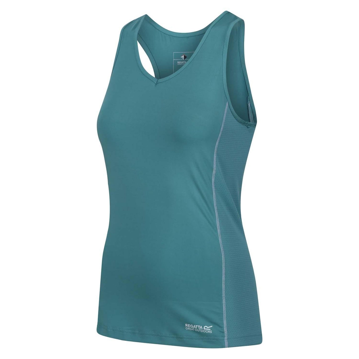 Blue - Front - Regatta Womens-Ladies Varey Extol Wicking Stretch Active Vest Top