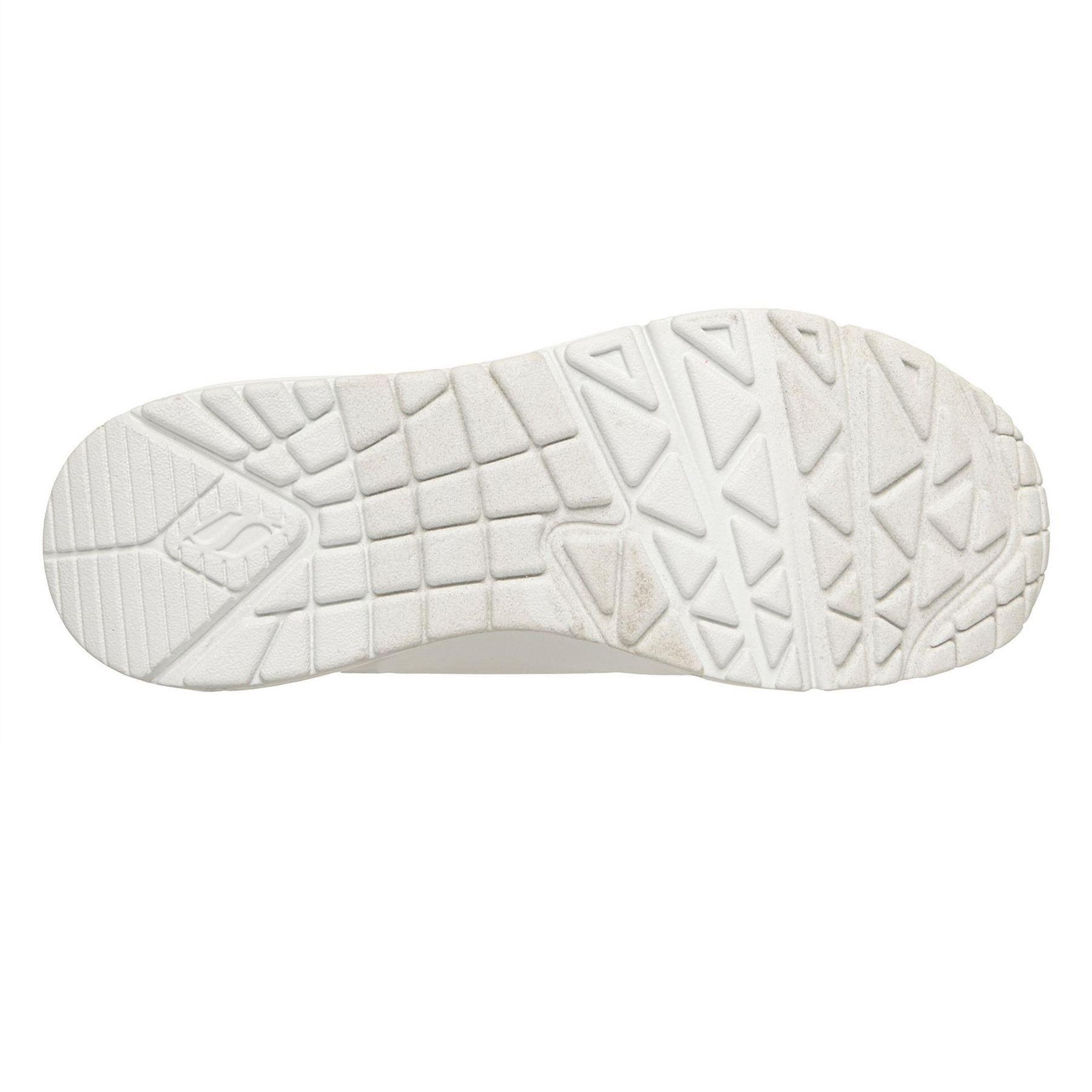 White-Green-Black - Lifestyle - Skechers Womens-Ladies Uno J Nylor Trainers